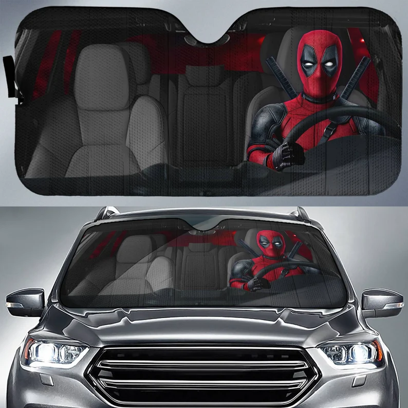 Xmen Deadpool Wade Wilson Halloween Car Sunshade