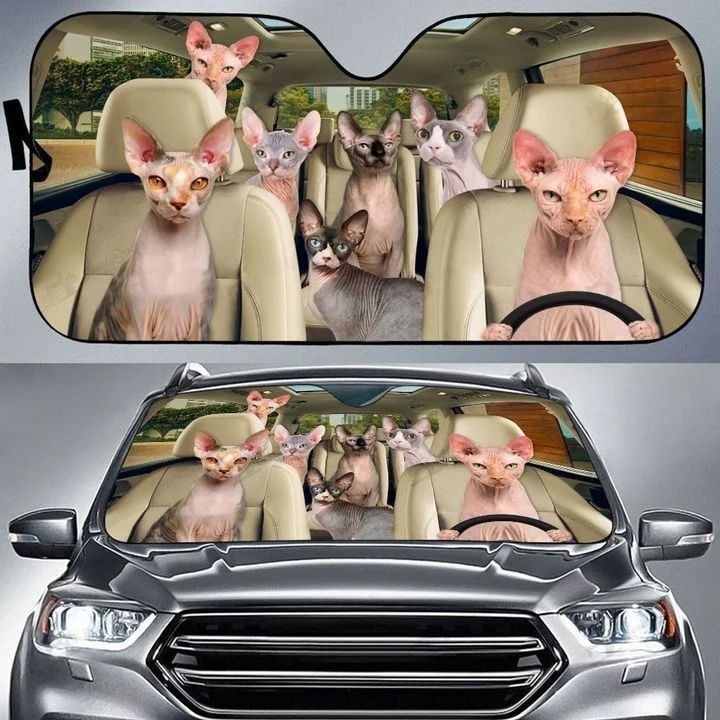 Sphynx Cat All Over Printed 3D Sun Shade