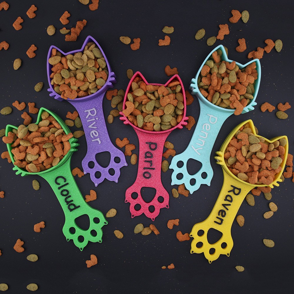 Personalized Cat Food Scoop Gift Idea For Cat Lover