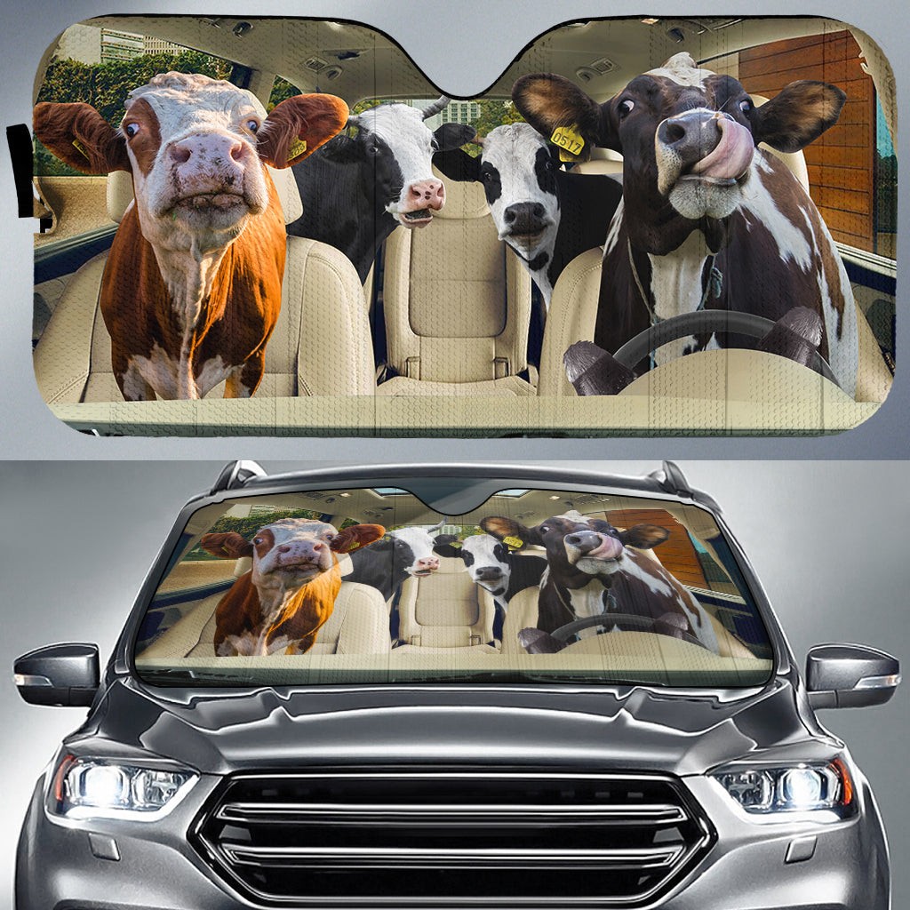 Driving Cattles All Over Print 3D Sun Shade