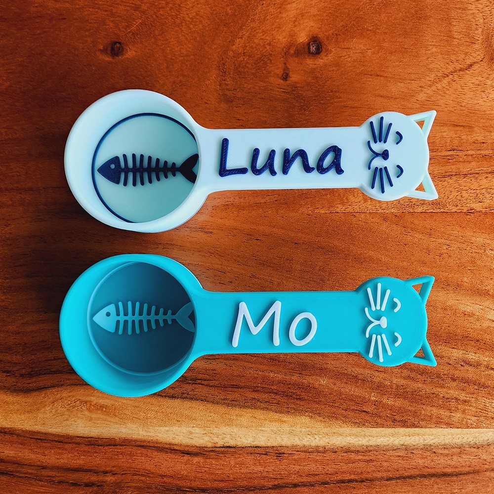 Personalized Cat Food Scoop Gift Idea For Cat Lover