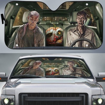 Zombie Halloween Car Sunshade